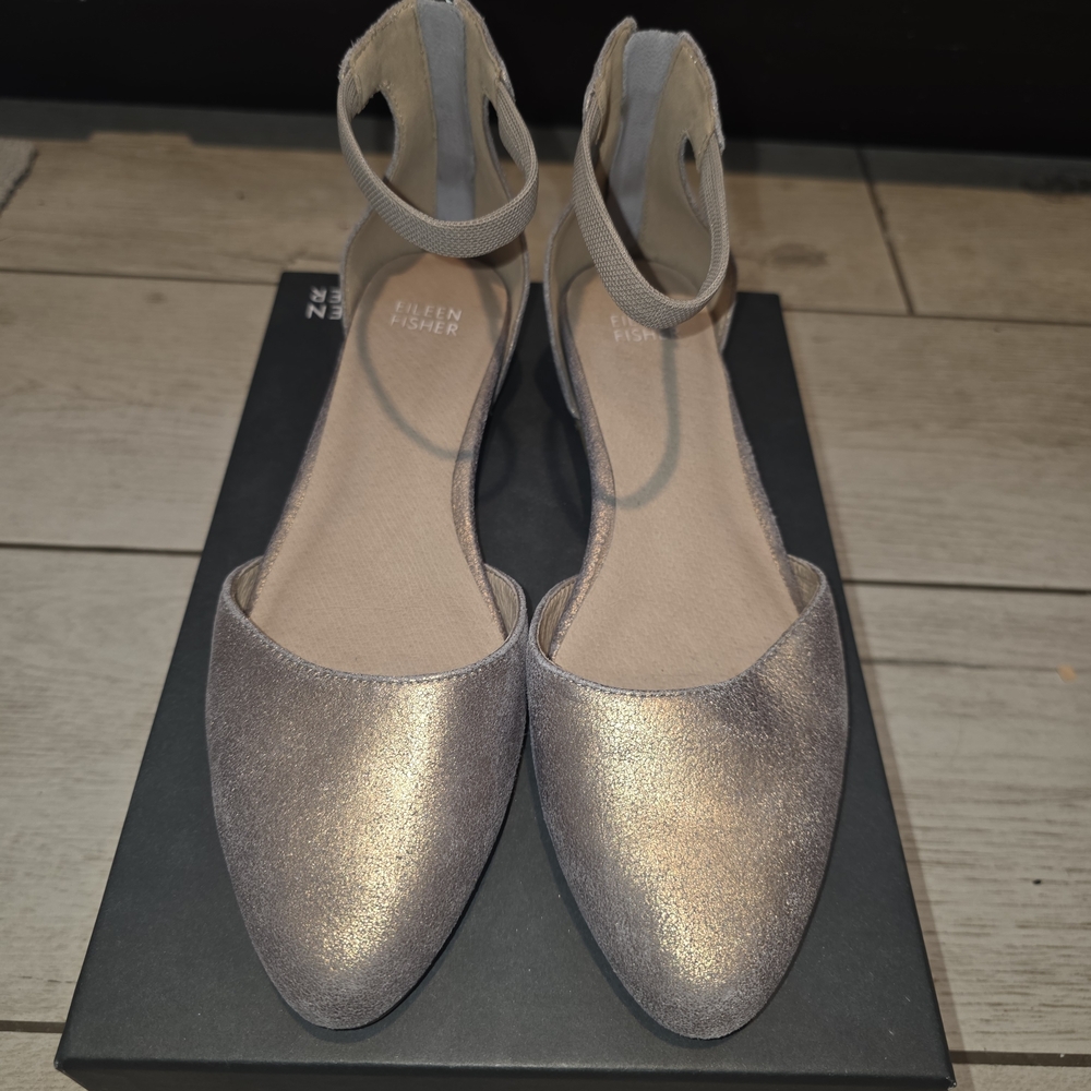 Eileen Fisher Women's Metallic Flats